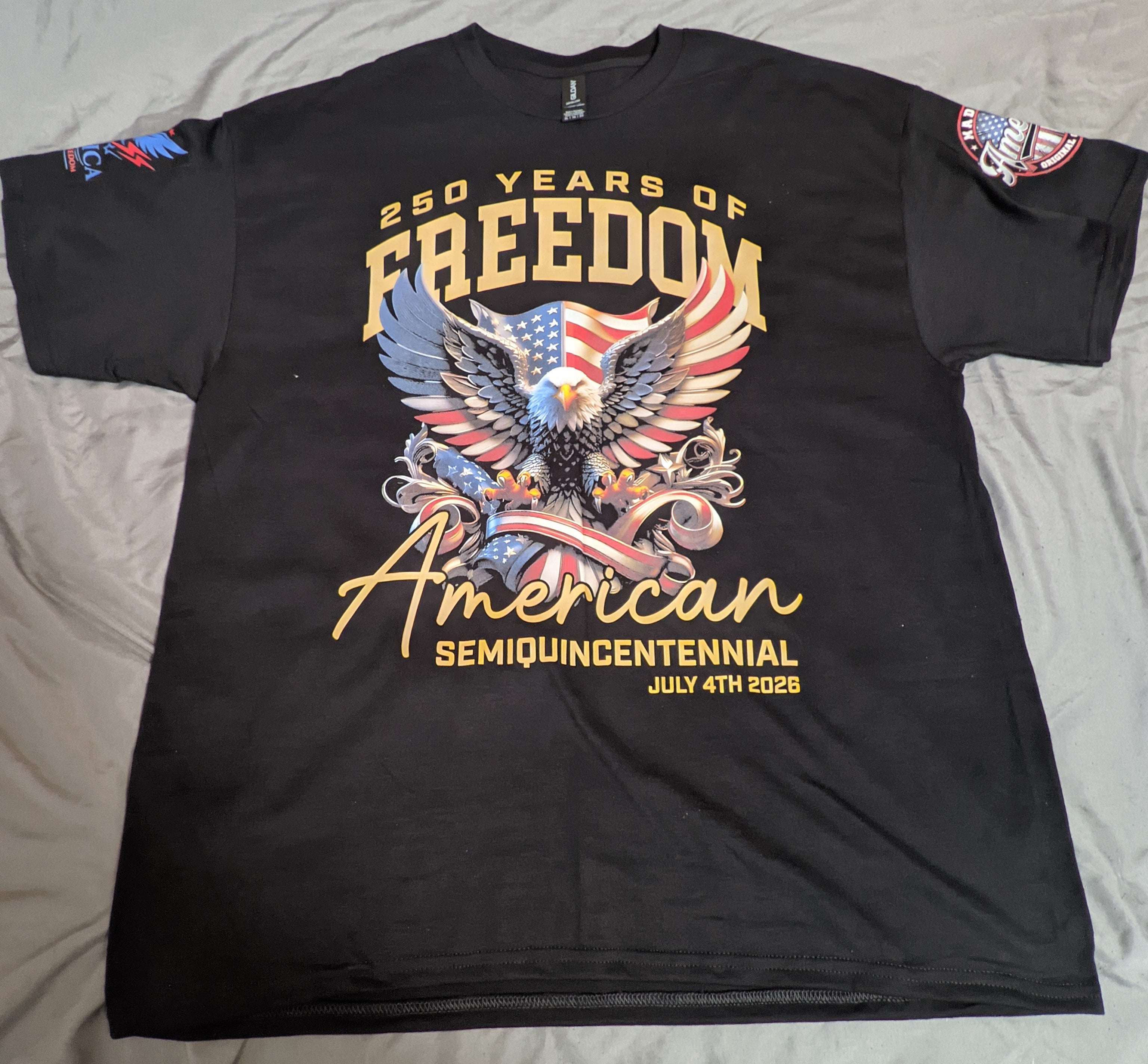 250 Years of Freedom - American Flying Eagle Semiquincentennial T-Shirt